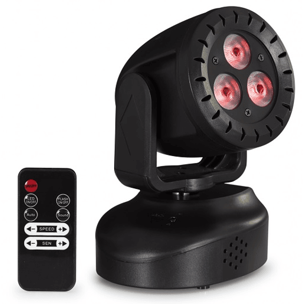 Moving Head LED RGBW 3x 3W - FONESTAR 1