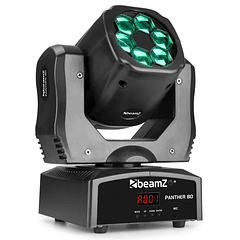Moving Head 6x 12W CREE LED RGBW DMX c/ Lentes Rotativas (PANTHER 80) - beamZ