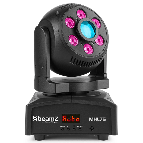 Moving Head LED Hibrido Spot/Wash RGBW 30W DMX (MHL75) - beamZ 1