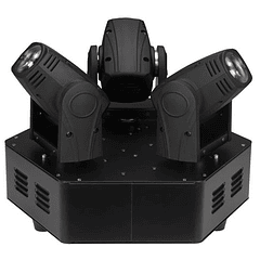 Moving Head Triplo 3x LED 10W Branco DMX (TRIMO 310) - HQ POWER