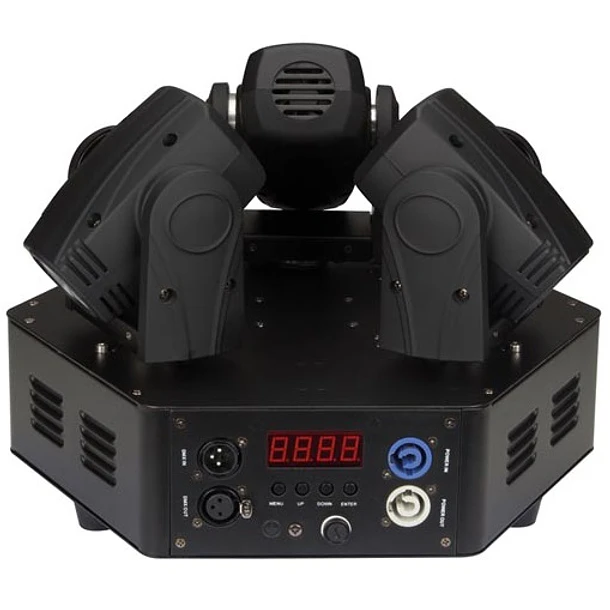 Moving Head Triplo 3x LED 10W Branco DMX (TRIMO 310) - HQ POWER 2