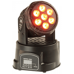 Moving Head 7 LEDs WASH CREE 10W RGBW DMX - FONESTAR