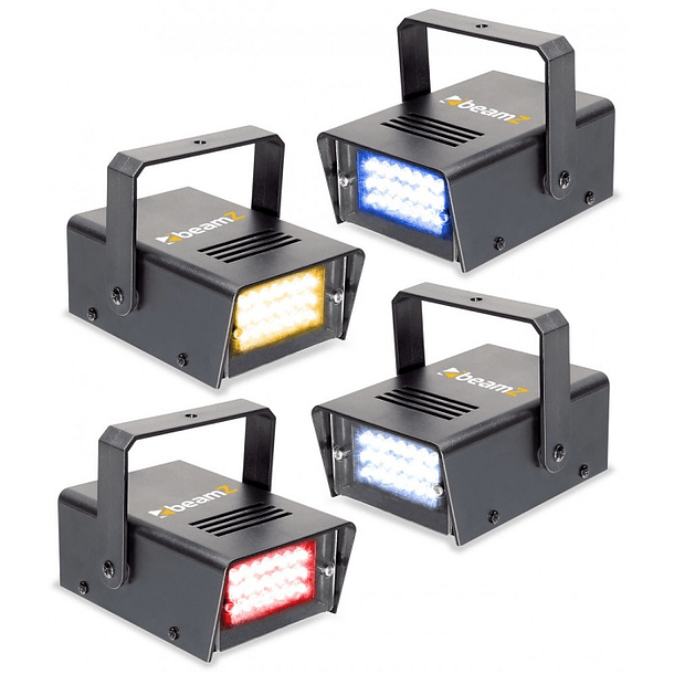 Pack 4 Strobes LED RYBW - beamZ 1