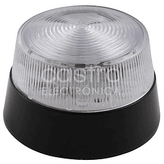 Lampada LED Strobe/Flash 12V - Cor Branco Transparente
