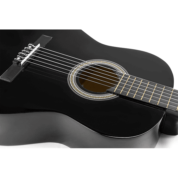 Pack Soloart Guitarra Clássica + Acessórios (Preto) - MAX 4
