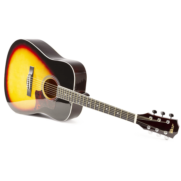 Pack Solojam Guitarra Acústica + Acessórios (Castanho) - MAX 4