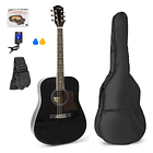 Pack Solojam Guitarra Acústica + Acessórios (Preto) - MAX 1