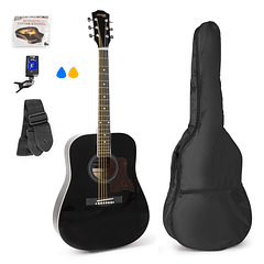 Pack Solojam Guitarra Acústica + Acessórios (Preto) - MAX