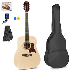 Pack Solojam Guitarra Acústica + Acessórios (Madeira) - MAX
