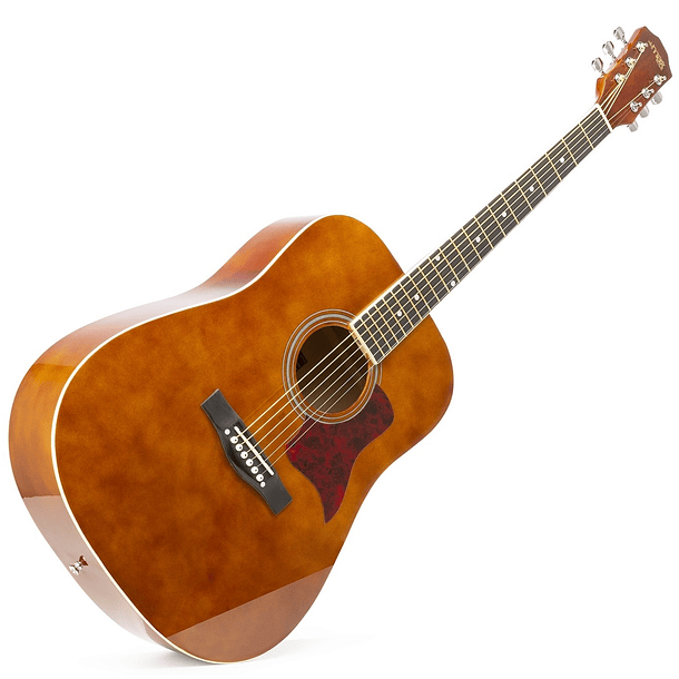 Pack Showkit Guitarra Acústica + Amplificador 40W + Acessórios (Castanho) - MAX 3