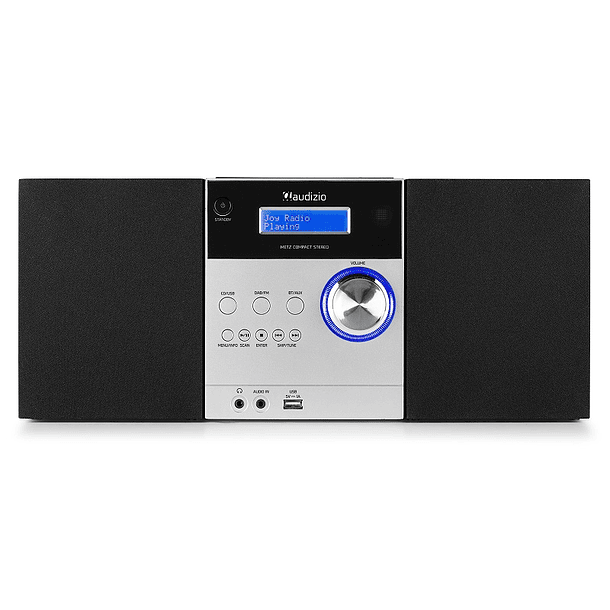 Sistema Hi-Fi Metz 30W Bluetooh/CD/DAB+/FM/USB (Preto) - AUDIZIO 3