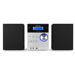 Sistema Hi-Fi Metz 30W Bluetooh/CD/DAB+/FM/USB (Alumínio) - AUDIZIO