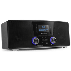 Sistema Hi-Fi Cannes 120W Bluetooh/CD/DAB+/FM/USB (Preto) - AUDIZIO