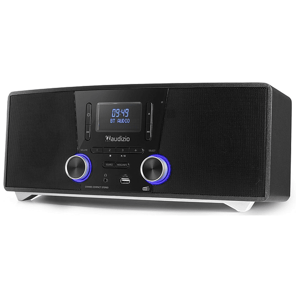 Sistema Hi-Fi Cannes 120W Bluetooh/CD/DAB+/FM/USB (Preto) - AUDIZIO 4