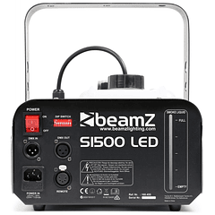 Máquina de Fumo DMX 1500W Efeitos LED 9x 3W RGB c/ Comando Temporizador (S1500LED) - beamZ