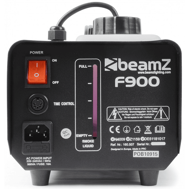Máquina de Fumo DMX 1500W Efeitos LED 9x 3W RGB c/ Comando Temporizador (S1500LED) - beamZ 3