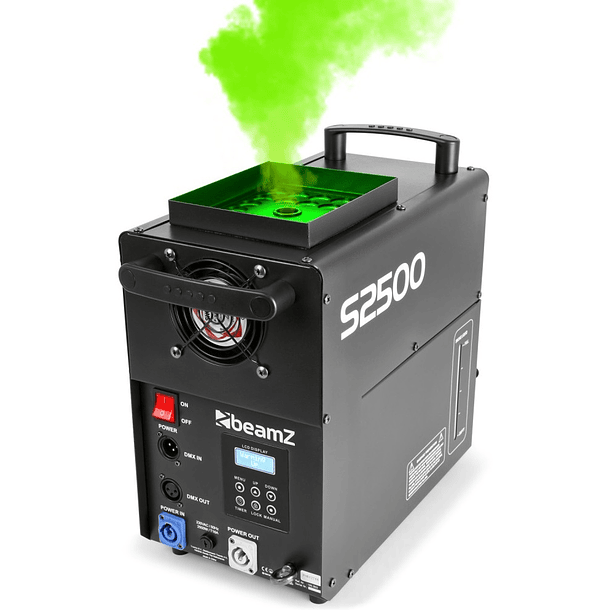 Máquina de Fumos Profissional DMX 2500W c/ Efeito LED 24x 10W RGB (S2500) - beamZ 2