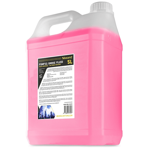 Liquido p/ Máquinas de Fumo Dispersão Rápida Efeito CO2 (5L) - beamZ 2