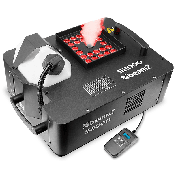 Máquina de Fumos Profissional DMX 2000W Horiz/Vertical c/ Efeito LED 24x 3W RGB (S2000) - beamZ 4
