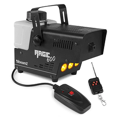 Máquina de Fumos 600W c/ Efeito Fogo em LED + Comando s/ Fios (RAGE 600LED) - beamZ