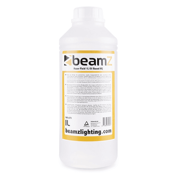 Líquido de Neblina Alta Duração Incolor p/ Máquina de Fumo, Neblina (1 Litro) - beamZ 1