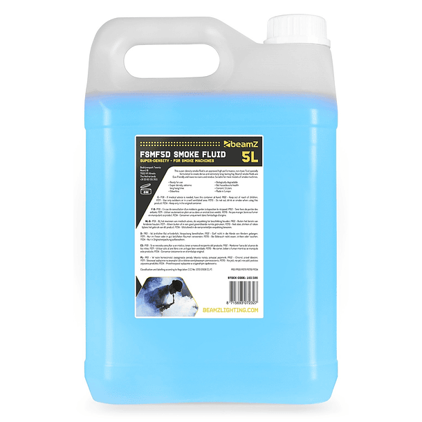 Liquido p/ Máquinas de Fumo (MUITO ALTA INTENSIDADE) 5L - beamZ 1