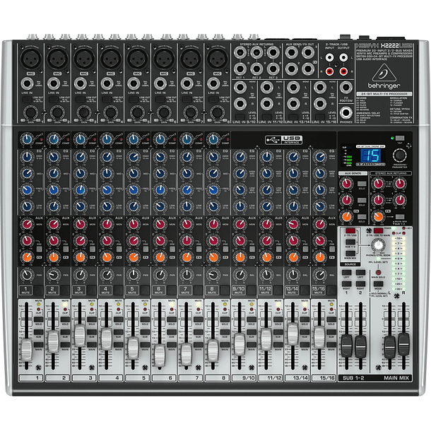 Mesa de Mistura 22 Canais c/ USB - Behringer 1