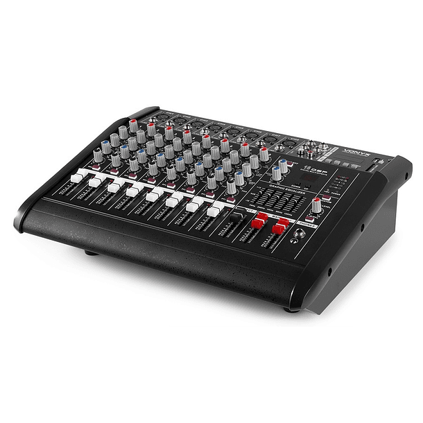 Mesa de Mistura Amplificada 2x 500W 8 Canais c/ DSP/BT/SD/USB/MP3 (AM8A) - VONYX 2