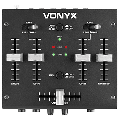 Mesa de Mistura Stereo 3 Canais DJ/USB (VDJ2USB) - VONYX