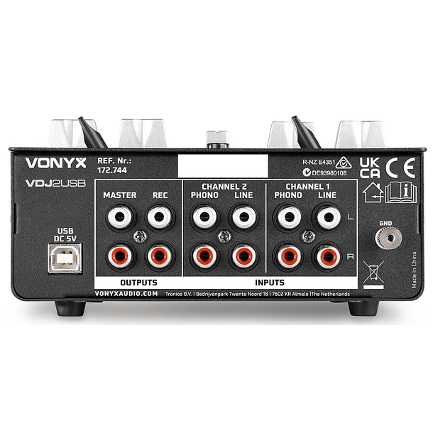 Mesa de Mistura Stereo 3 Canais DJ/USB (VDJ2USB) - VONYX 4