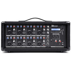Mesa de Mistura Amplificada 8 Canais 800W c/ USB/MP3/AUX/BLUETOOTH (PDM-C805A) - Power Dynamics