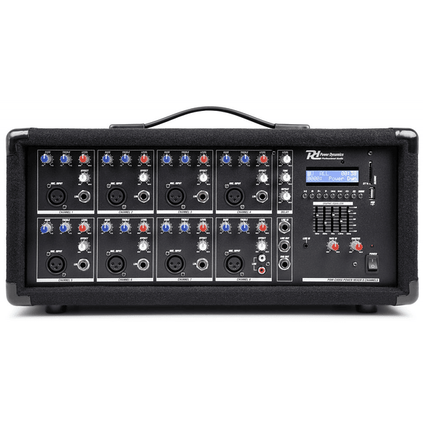 Mesa de Mistura Amplificada 8 Canais 800W c/ USB/MP3/AUX/BLUETOOTH (PDM-C805A) - Power Dynamics 1