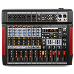 Mesa de Mistura 8 Canais c/ USB/BT/DSP (PDM-T804) - Power Dynamics