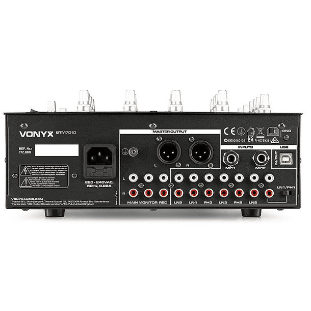 Mesa de Mistura DJ 4 Canais com USB (STM-7010) - Skytec 2