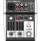 Mesa de Mistura 3 Canais c/ USB - Behringer 1