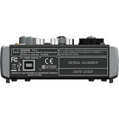 Mesa de Mistura 3 Canais c/ USB - Behringer