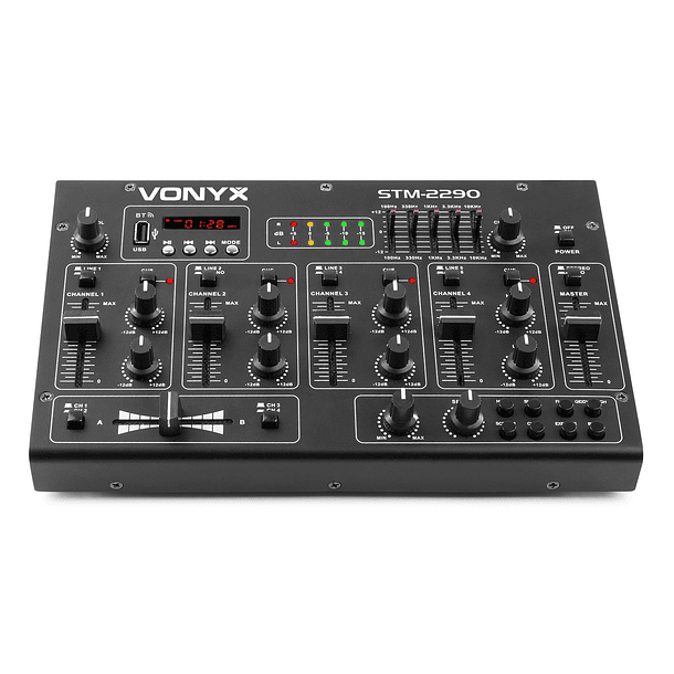 Mesa de Mistura Amplificada 4 Canais 400W c/ USB/MP3/BLUETOOTH (PDM-M404A) - Power Dynamics 3