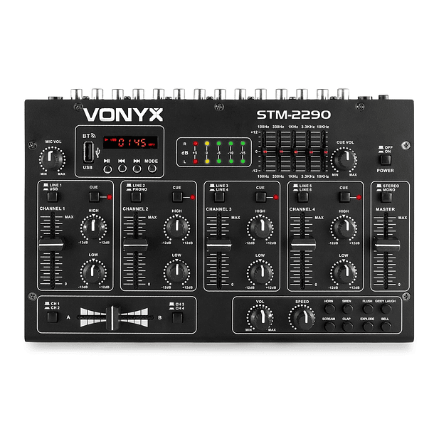 Mesa de Mistura 8 Canais com Efeitos USB/SD/MP3/BLUETOOTH (STM2290) - VONYX 3