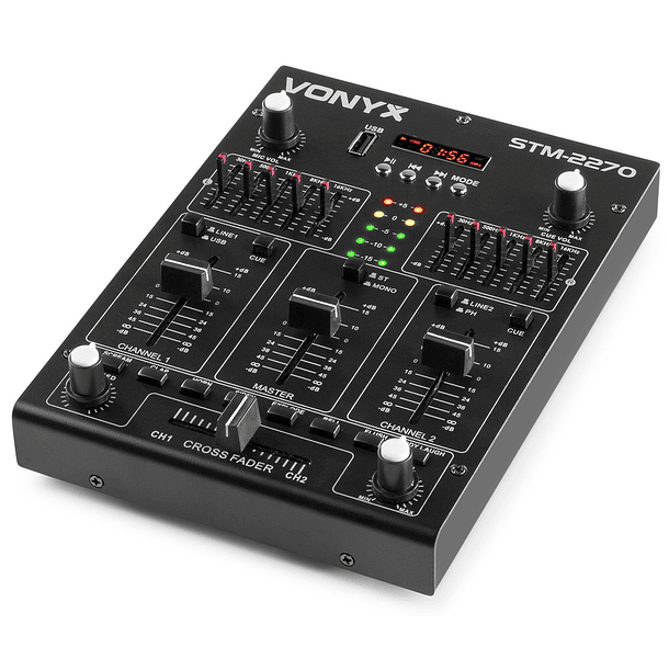 Mesa de Mistura 4 Canais com Efeitos USB/SD/MP3/BLUETOOTH (STM2270) - VONYX 4
