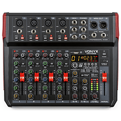 Mesa de Mistura 8 Canais c/ USB/BT/DSP (VM-KG08) - VONYX