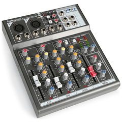 Mesa de Mistura 4 Canais c/ USB/SD/MP3 (VMM-F401) - VONYX