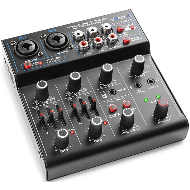 Mesa de Mistura 4 Canais com USB Audio (VMM401) - VONYX 1