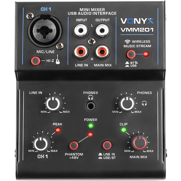 Mesa de Mistura 6 Canais c/ USB/BT/DSP (VM-KG06) - VONYX 3