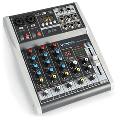 Mesa de Mistura 4 Canais c/ USB/SD/MP3/BLUETOOTH com DSP (VMM-K402) - VONYX