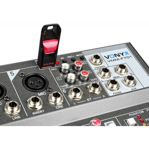 Mesa de Mistura 4 Canais c/ USB/SD/MP3/BLUETOOTH com DSP (VMM-K402) - VONYX 3