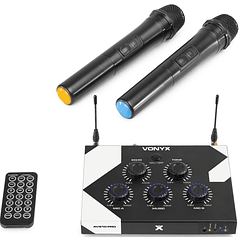 Pack Controlador Pro Karaoke c/ 2 Microfones UHF (AV510) - VONYX