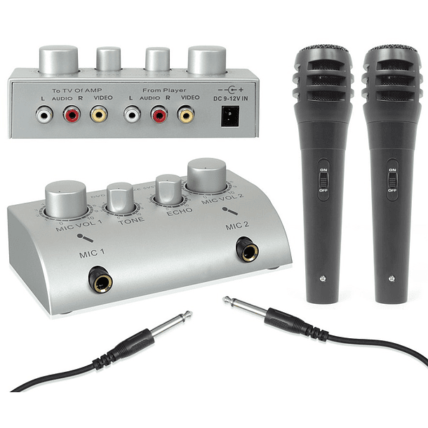 Controlador Karaoke p/ 2 Microfones (AV430) - Skytronic 1