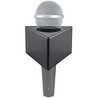 Triângulo p/ Microfone de Mão (Preto) - FONESTAR 1