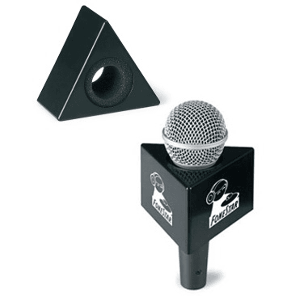 Triângulo p/ Microfone de Mão (Preto) - FONESTAR 2