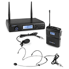 Central Microfone Cabeça/Lapela UHF 16 Canais s/ Fios (WM61B) - VONYX 2